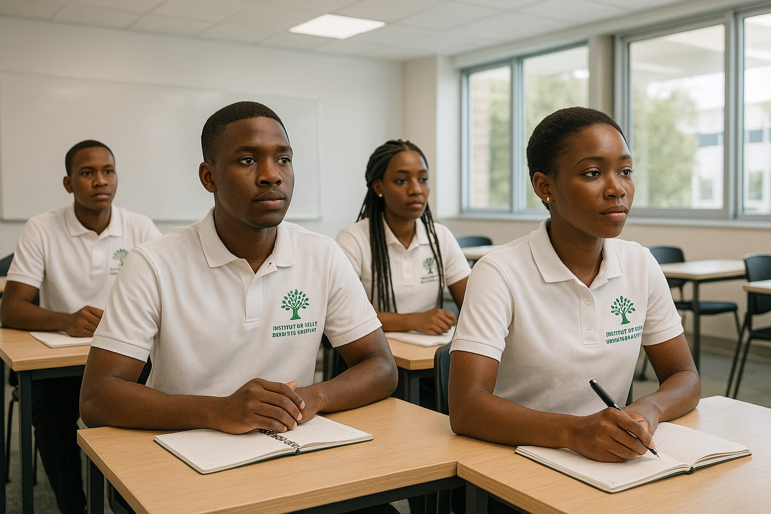 Étudiants en salle de classe - Formation théorique à l'Institut de Génie de l'Environnement